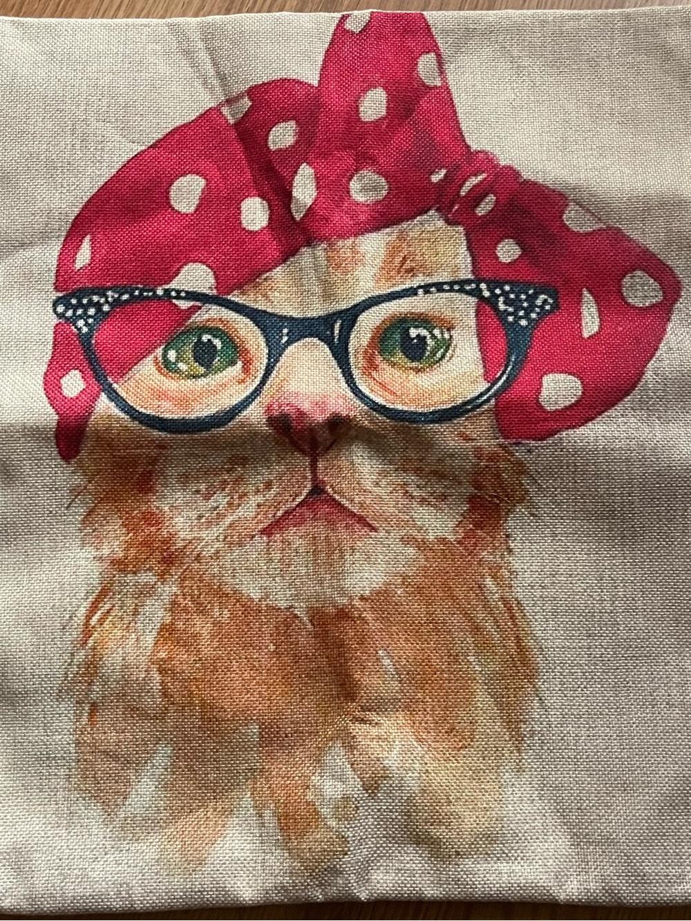 🐈 🐈‍⬛ 🐈 Set of 3 - Super Cute Cat Print Accent Pillow Covers - burlap - Picture 4 of 4